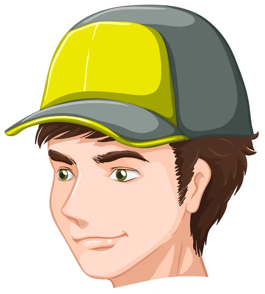 Un garçon portant une casquette — Image vectorielle