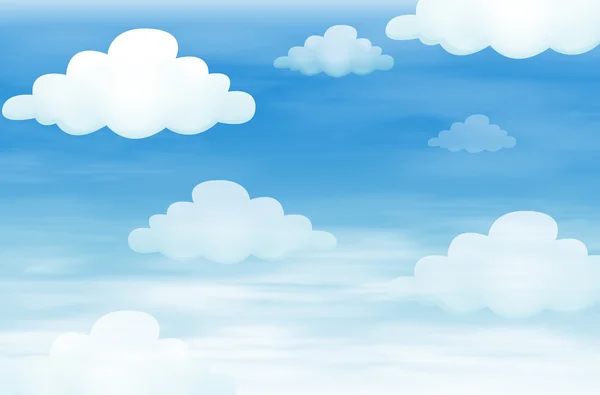 Cielo y nube — Vector de stock