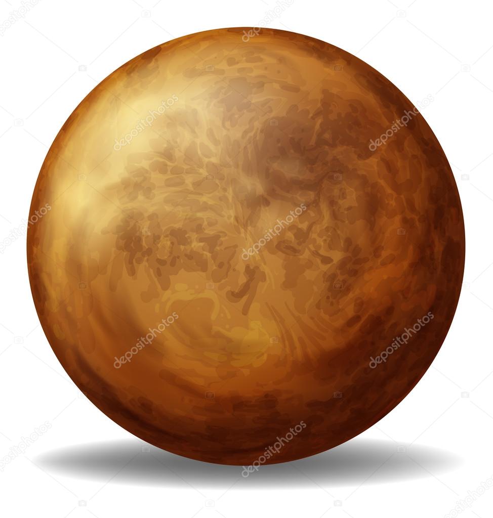 A brown ball