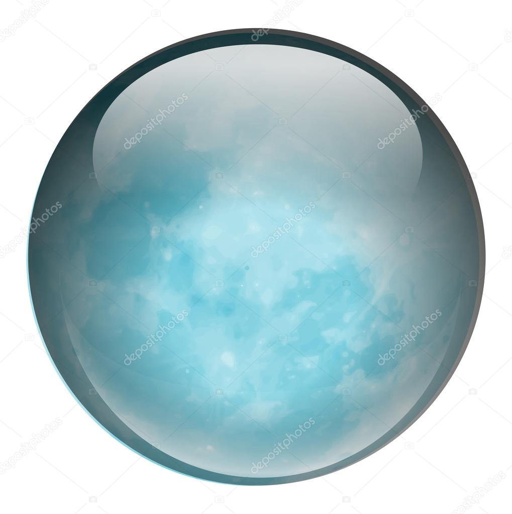 A blue ball
