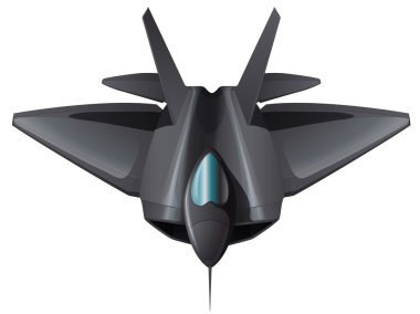 A gray fighterjet flying clipart