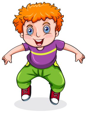 genç bir beyaz erkek dansçı