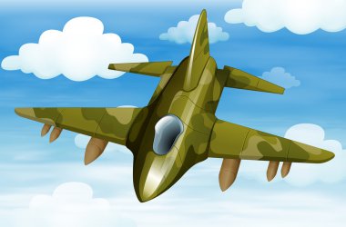 A military fighter jet clipart