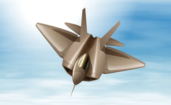 Fighterjet ve vzduchu — Stockový vektor