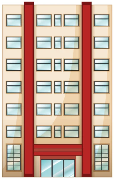 A tall condominium — Stock Vector