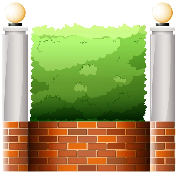 A stonewall a lámpaernyők — Stock Vector