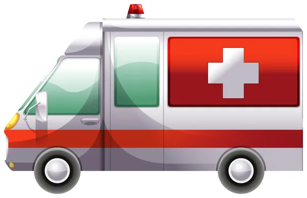 Una ambulancia. — Vector de stock