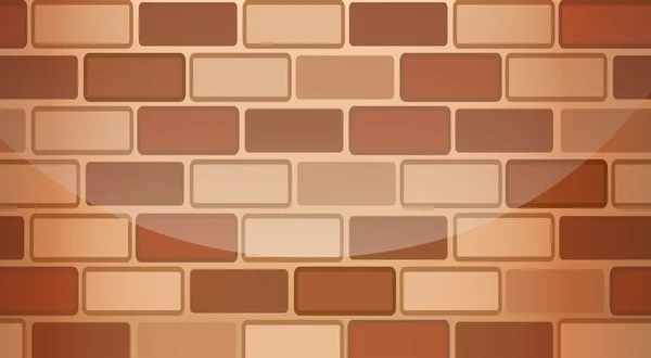 Un muro di pietra marrone — Vettoriale Stock