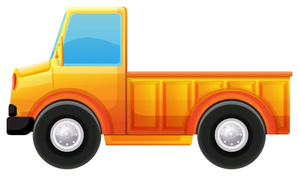 Un camión amarillo — Vector de stock