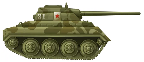 Un tanque blindado — Vector de stock