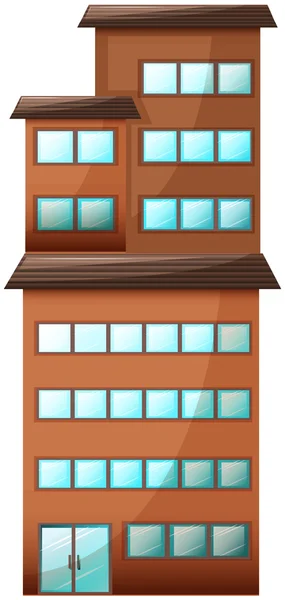 Un edificio comercial alto — Vector de stock