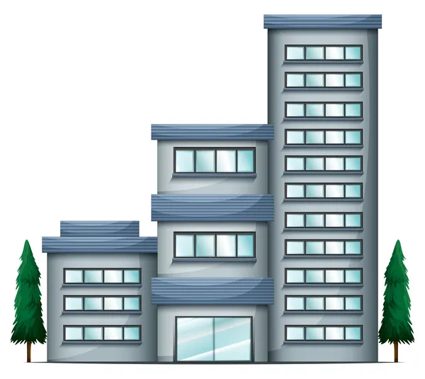 Budowa mieszkania wysoki — Wektor stockowy