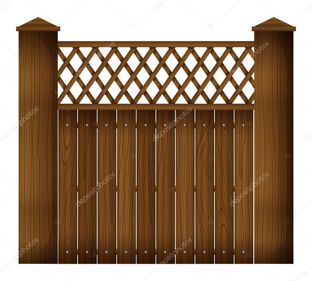 A wooden gate