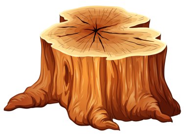 A big tree stump clipart