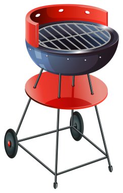 A round barbeque grill clipart
