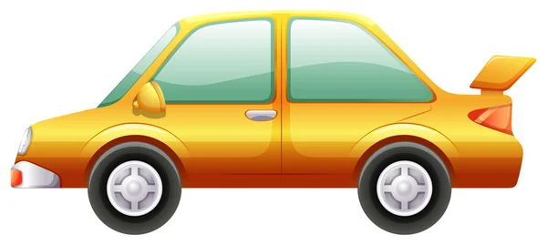 An orange car — Stock Vector