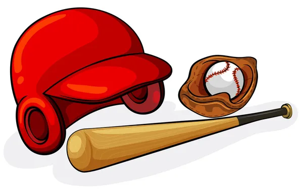 Equipements de baseball — Image vectorielle