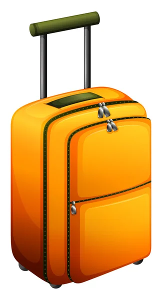 Ein orangefarbenes Gepäck — Stockvektor
