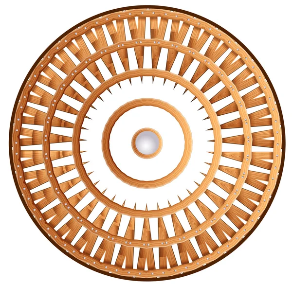 A shield wheel — Stock Vector