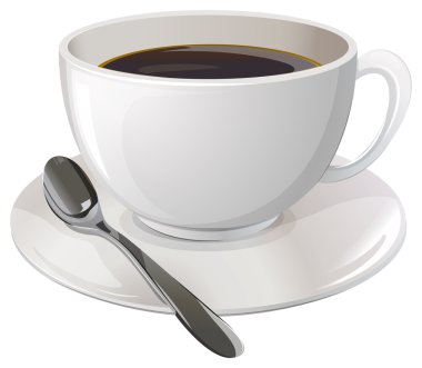 Bir fincan koyu kahve.