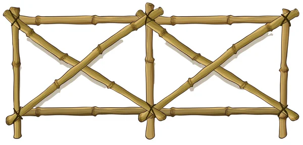 Valla de bambú — Archivo Imágenes Vectoriales
