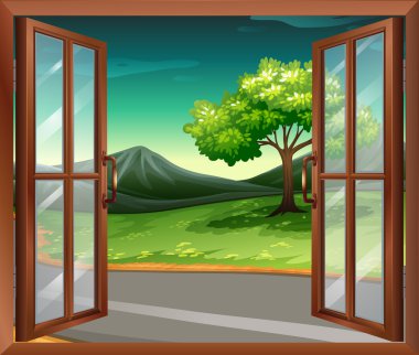 bir yolun yakınlarında bir evi var
