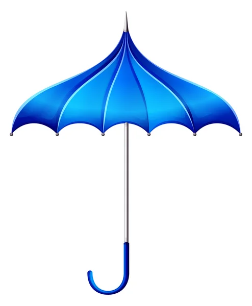 Un paraguas azul — Vector de stock