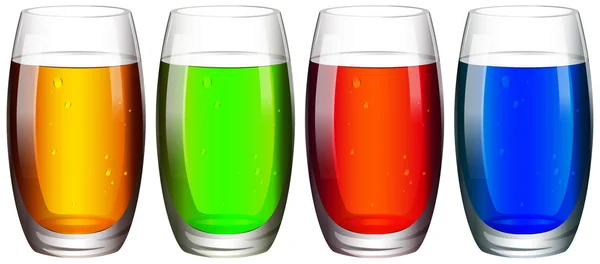 Cocktails i olika smaker — Stock vektor