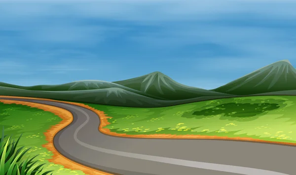 A narrow road — Stock Illustration A narrow road Royalty Free Stock Illustrations