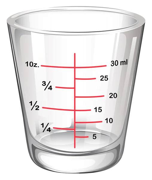 A measuring glass — Stock Vector