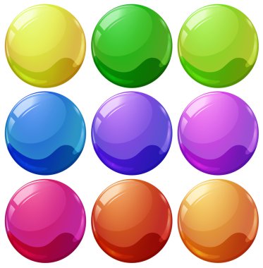 Colorful balls clipart