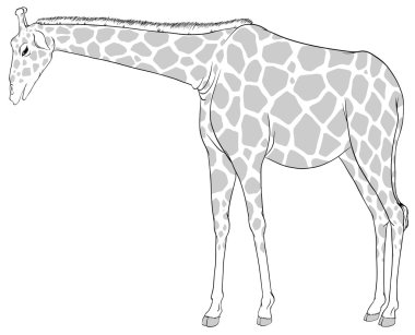 robot resmi bir zürafa