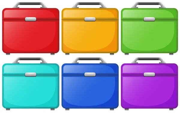 Kolorowe torby dla podróżujących — Wektor stockowy