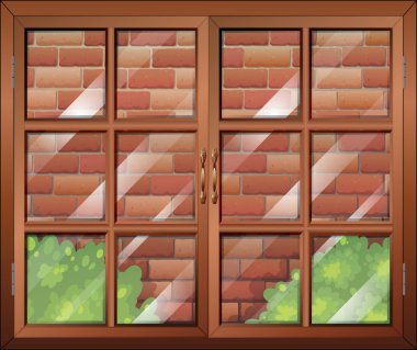 kapalı bir pencere ve bir stonewall