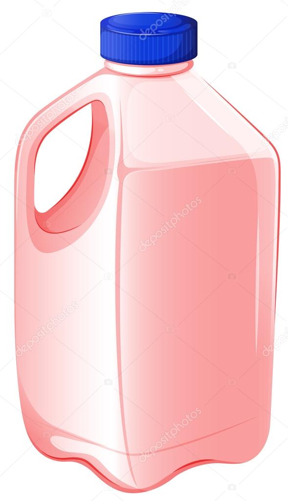 A gallon of strawberry milk