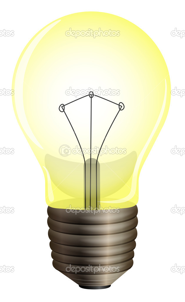 A yellow bulb