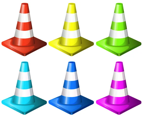 Traffic cones — Stock Vector