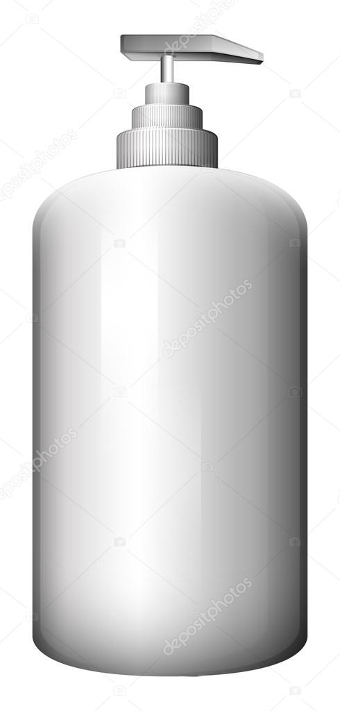A gray spray bottle