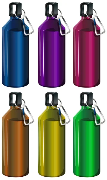 Colorful bottles — Stock Vector