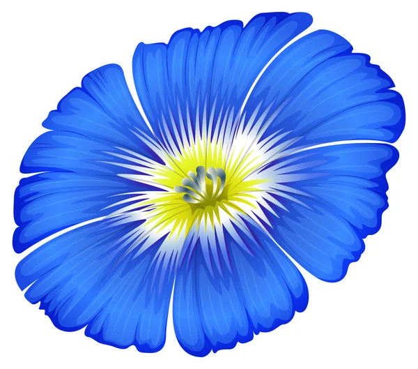 Une fleur bleue en fleurs — Image vectorielle