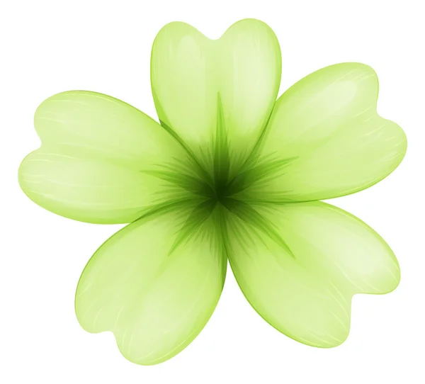 Une fleur vert clair — Image vectorielle