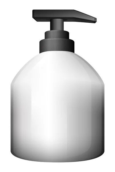Een grijze pompen fles — Stockvector