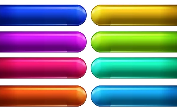 Renkli web düğmeleri — Stok Vektör