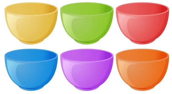 Красочные чаши — стоковый вектор