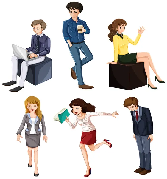 Businessminded individuals — Stock Vector