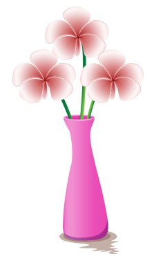 çiçekli pembe flowervase