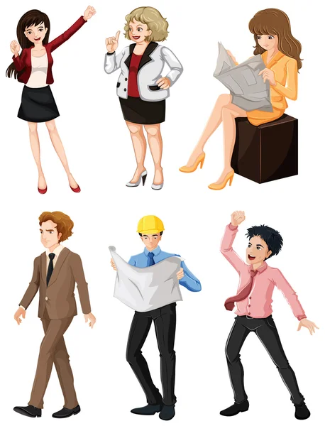 People with different professions — Stock Vector