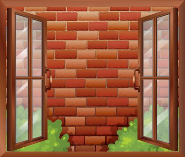 bir pencere ve uzun boylu stonewall