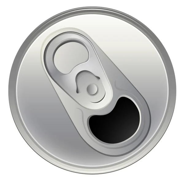 Um topview de uma lata da bebida — Vetor de Stock