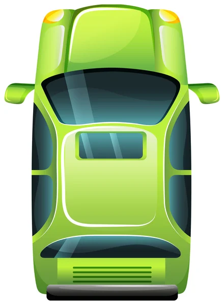 Un vehículo verde — Vector de stock